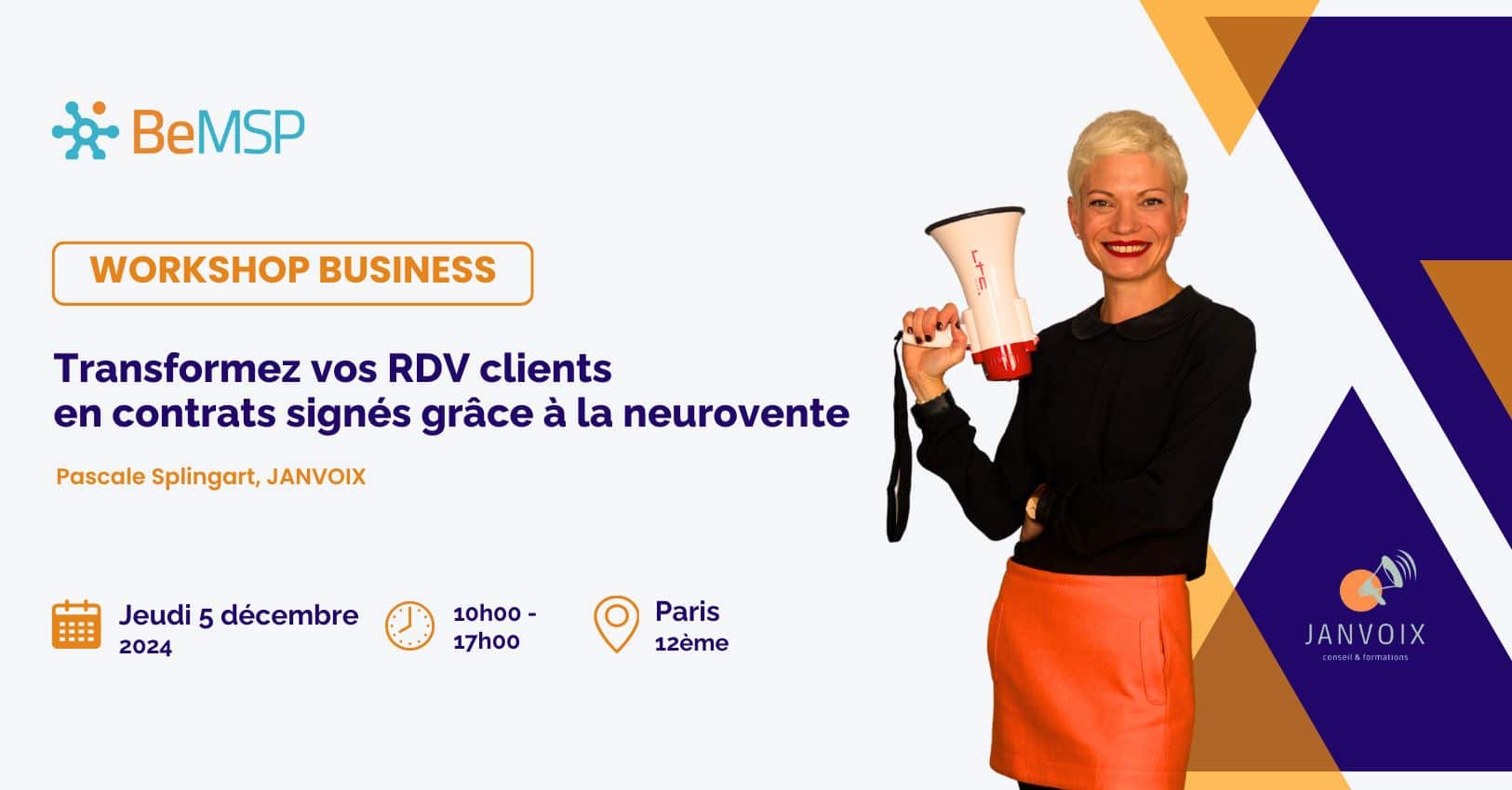 Transformez vos RDV clients en contrats signés - 5 décembre - Paris